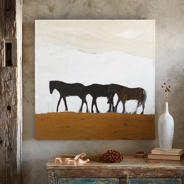 Western Ponies Painting